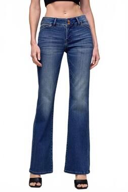 NEW HIDDEN ryan double waistband low rise jeans in dk.blue